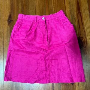 Lauren Ralph Lauren women’s bright pink linen skirt